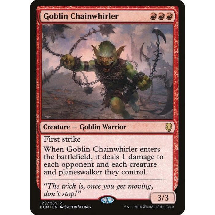 Magic: The Gathering Goblin Chainwhirler (129) Near Mint