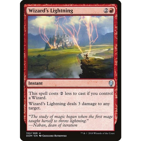 Magic: The Gathering Wizard's Lightning (152) Lightly Played