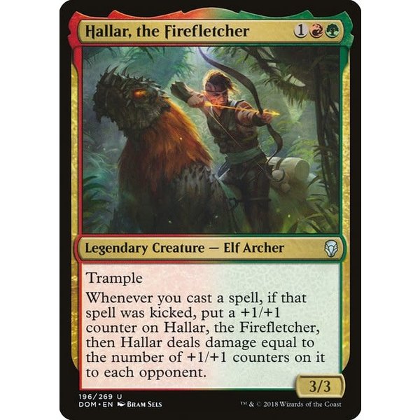 Magic: The Gathering Hallar, the Firefletcher (196) Heavily Played