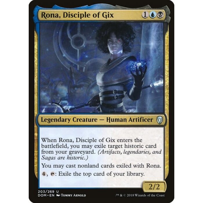 Magic: The Gathering Rona, Disciple of Gix (203) Lightly Played Foil