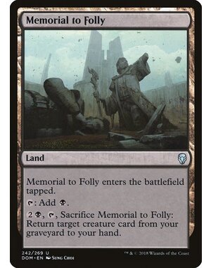 Magic: The Gathering Memorial to Folly (242) Lightly Played