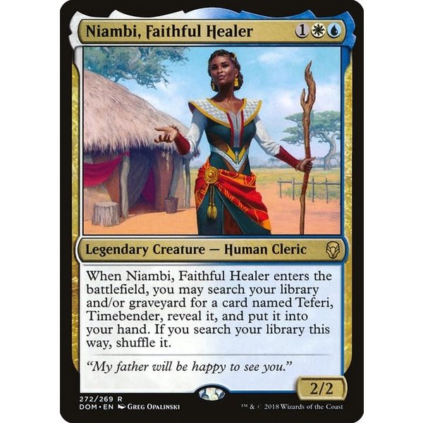Magic: The Gathering Niambi, Faithful Healer (272) Lightly Played