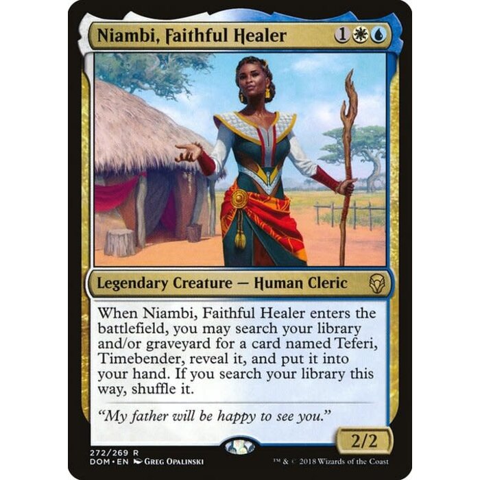 Magic: The Gathering Niambi, Faithful Healer (272) Lightly Played