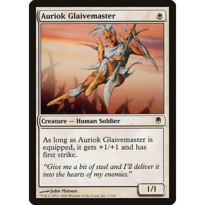 Magic: The Gathering Auriok Glaivemaster (001) Near Mint