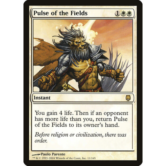Magic: The Gathering Pulse of the Fields (011) Moderately Played