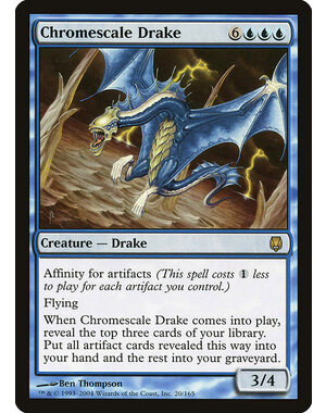 Magic: The Gathering Chromescale Drake (020) Moderately Played
