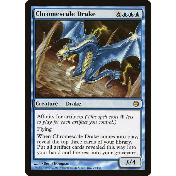 Magic: The Gathering Chromescale Drake (020) Moderately Played