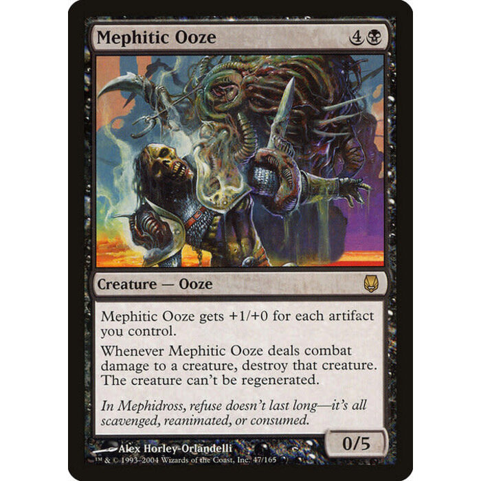 Magic: The Gathering Mephitic Ooze (047) Moderately Played