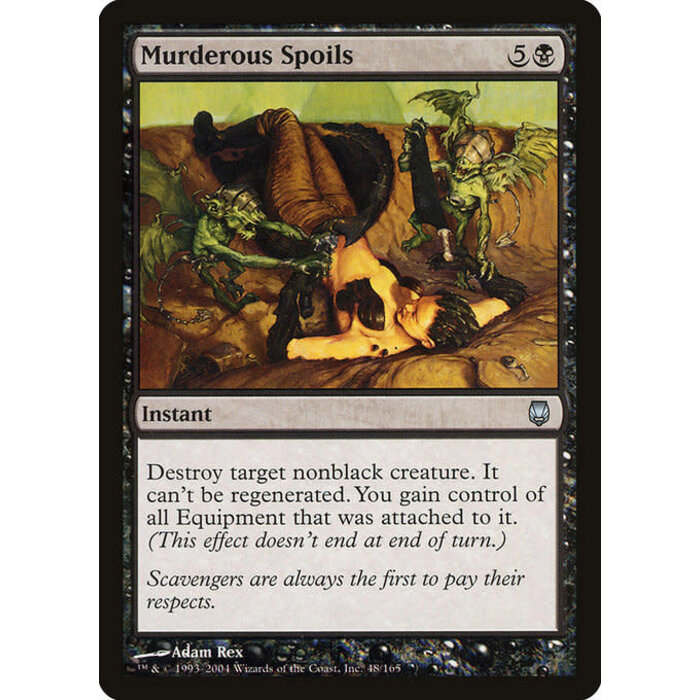 Magic: The Gathering Murderous Spoils (048) Damaged