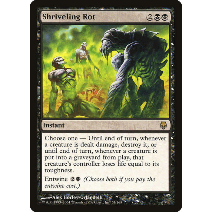 Magic: The Gathering Shriveling Rot (054) Moderately Played