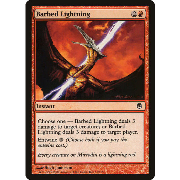 Magic: The Gathering Barbed Lightning (055) Moderately Played
