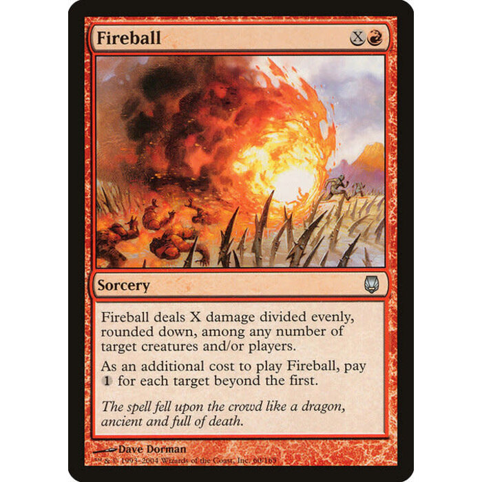 Magic: The Gathering Fireball (060) Moderately Played