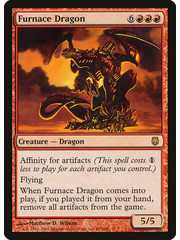 Magic: The Gathering Furnace Dragon (062) Moderately Played