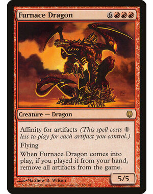 Magic: The Gathering Furnace Dragon (062) Moderately Played