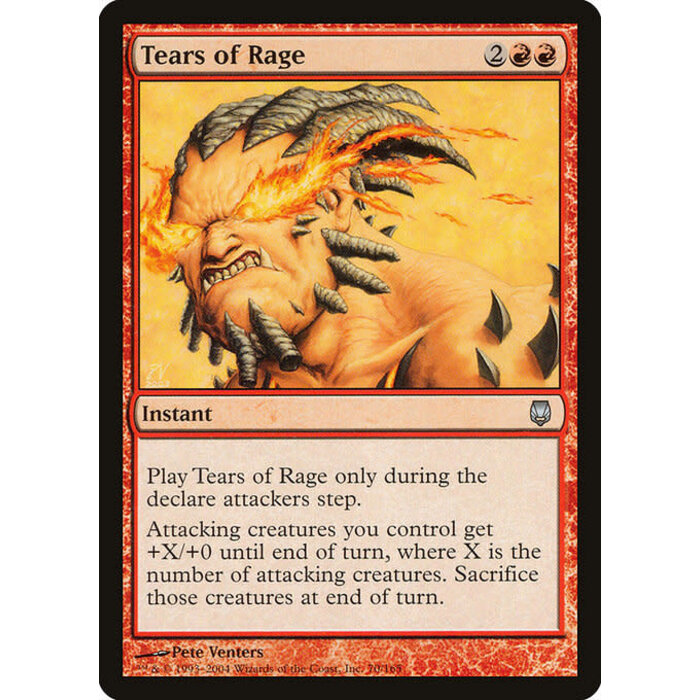 Magic: The Gathering Tears of Rage (070) Moderately Played