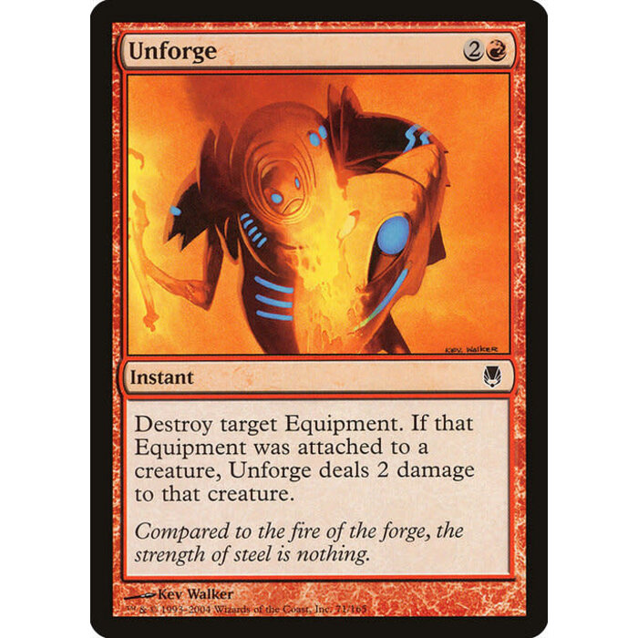 Magic: The Gathering Unforge (071) Moderately Played