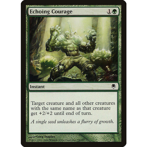 Magic: The Gathering Echoing Courage (074) Moderately Played
