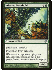 Magic: The Gathering Infested Roothold (076) Moderately Played