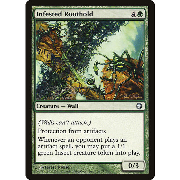 Magic: The Gathering Infested Roothold (076) Moderately Played
