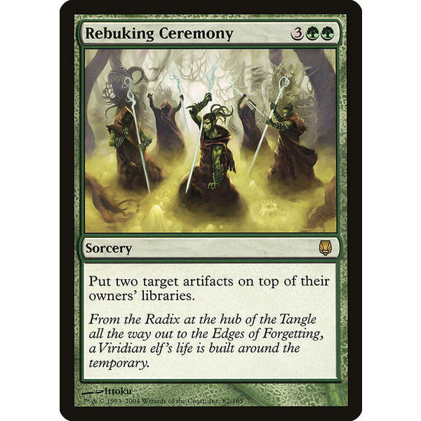 Magic: The Gathering Rebuking Ceremony (082) Moderately Played