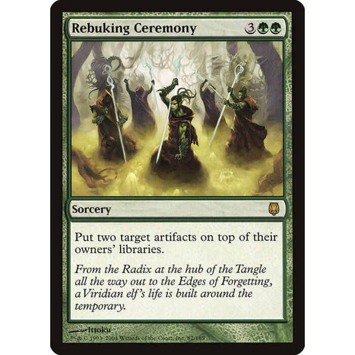 Magic: The Gathering Rebuking Ceremony (082) Moderately Played
