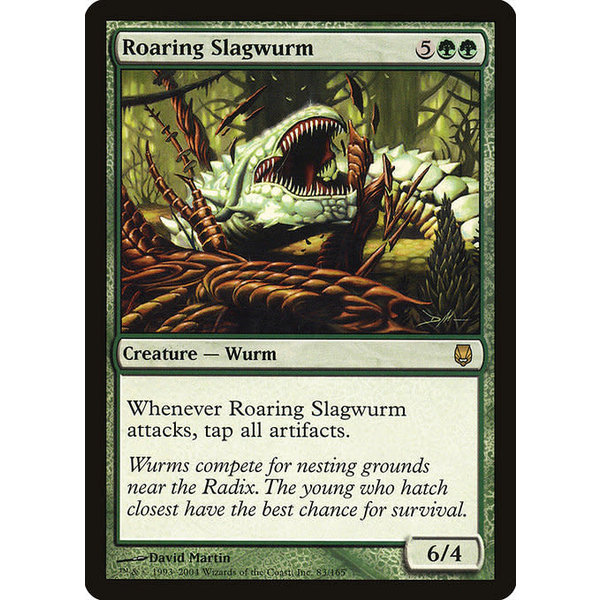 Magic: The Gathering Roaring Slagwurm (083) Moderately Played
