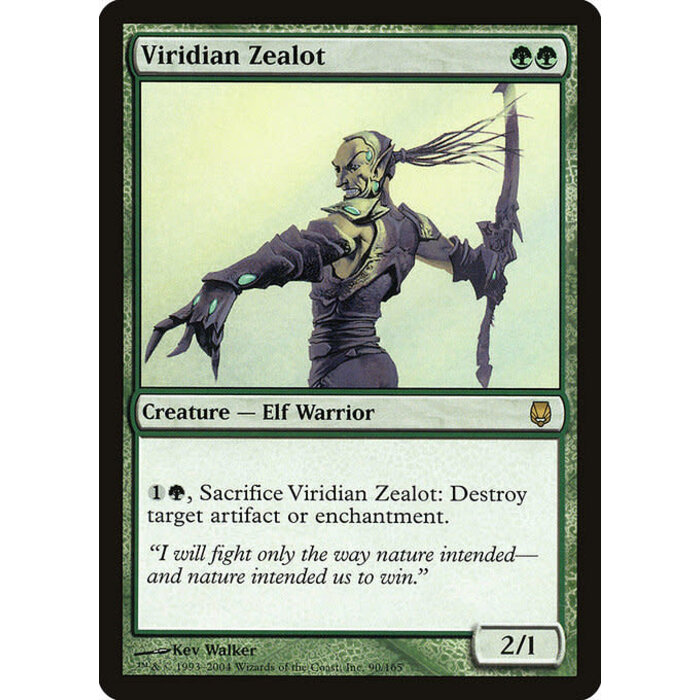 Magic: The Gathering Viridian Zealot (090) Moderately Played