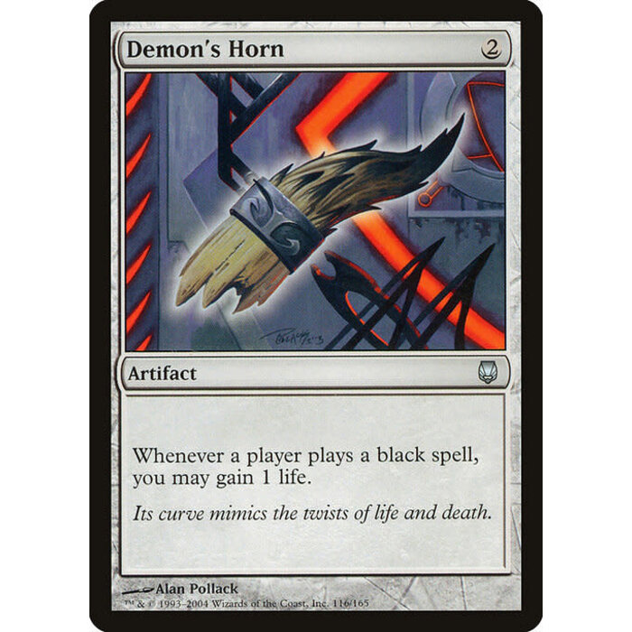 Magic: The Gathering Demon's Horn (116) Moderately Played