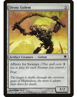 Magic: The Gathering Dross Golem (119) Moderately Played