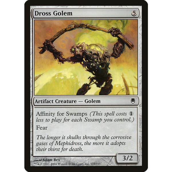 Magic: The Gathering Dross Golem (119) Moderately Played