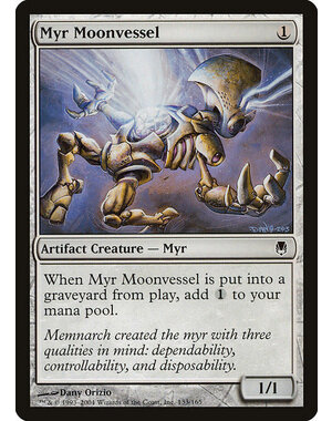 Magic: The Gathering Myr Moonvessel (133) Moderately Played