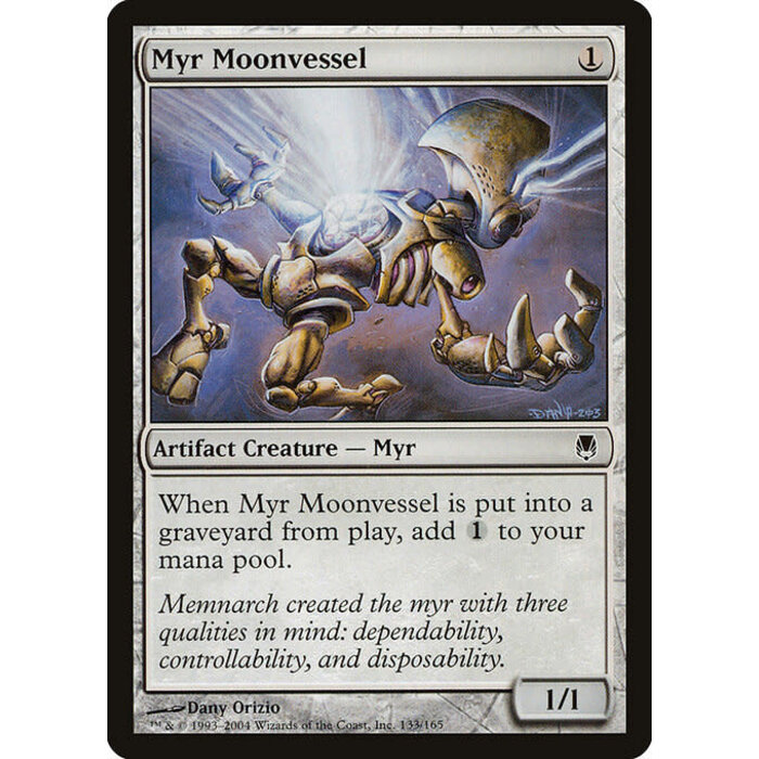 Magic: The Gathering Myr Moonvessel (133) Moderately Played