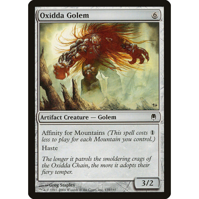 Magic: The Gathering Oxidda Golem (135) Heavily Played
