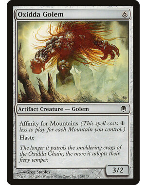 Magic: The Gathering Oxidda Golem (135) Moderately Played