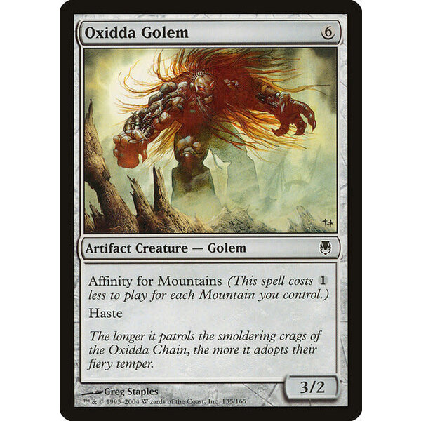Magic: The Gathering Oxidda Golem (135) Moderately Played