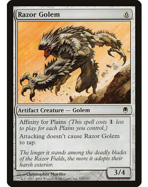 Magic: The Gathering Razor Golem (137) Moderately Played