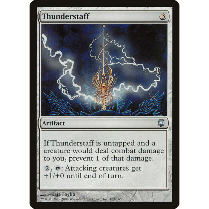 Magic: The Gathering Thunderstaff (153) Moderately Played