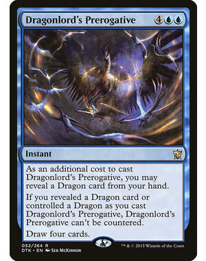 Magic: The Gathering Dragonlord's Prerogative (052) Lightly Played