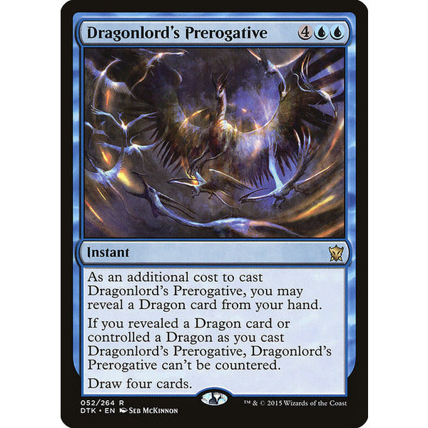 Magic: The Gathering Dragonlord's Prerogative (052) Lightly Played