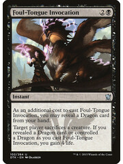 Magic: The Gathering Foul-Tongue Invocation (102) Lightly Played