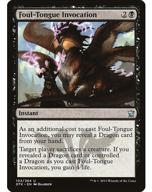 Magic: The Gathering Foul-Tongue Invocation (102) Lightly Played