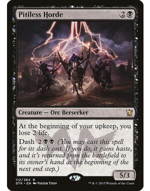 Magic: The Gathering Pitiless Horde (112) Lightly Played