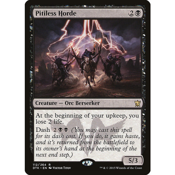 Magic: The Gathering Pitiless Horde (112) Lightly Played