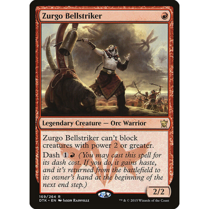Magic: The Gathering Zurgo Bellstriker (169) Lightly Played