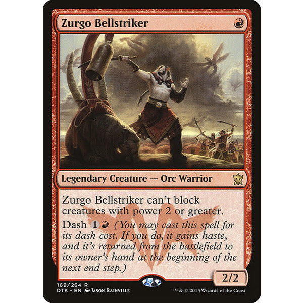 Magic: The Gathering Zurgo Bellstriker (169) Moderately Played