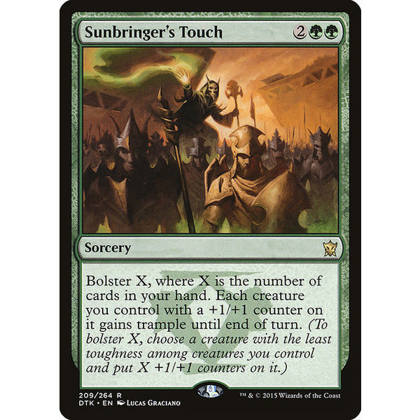 Magic: The Gathering Sunbringer's Touch (209) Lightly Played