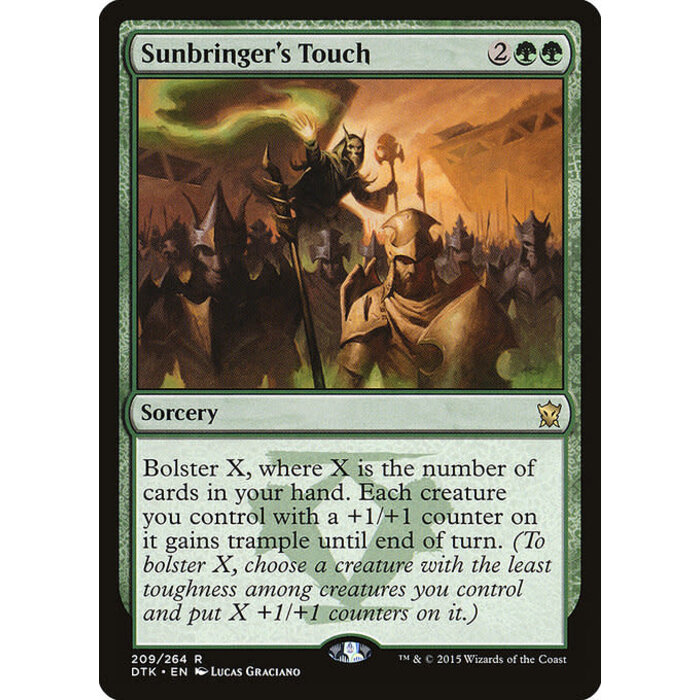 Magic: The Gathering Sunbringer's Touch (209) Lightly Played