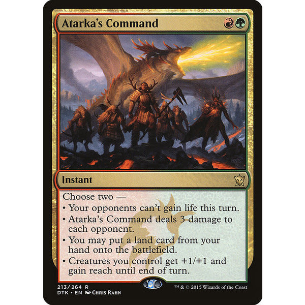 Magic: The Gathering Atarka's Command (213) Lightly Played