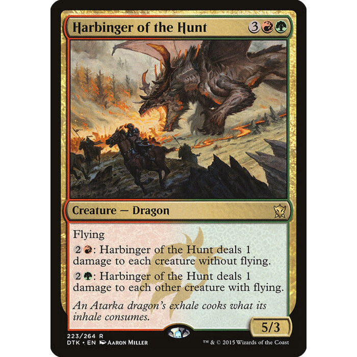 Magic: The Gathering Harbinger of the Hunt (223) Lightly Played