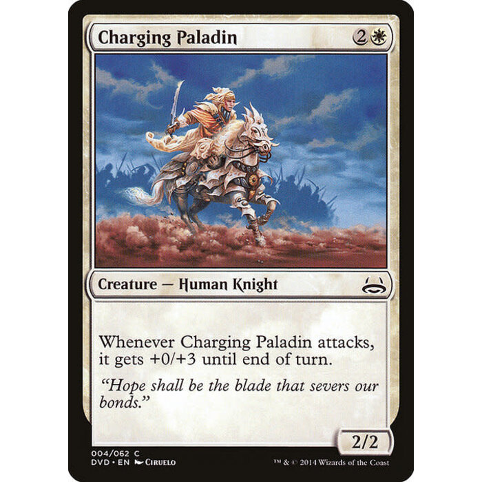 Magic: The Gathering Charging Paladin (004) Lightly Played